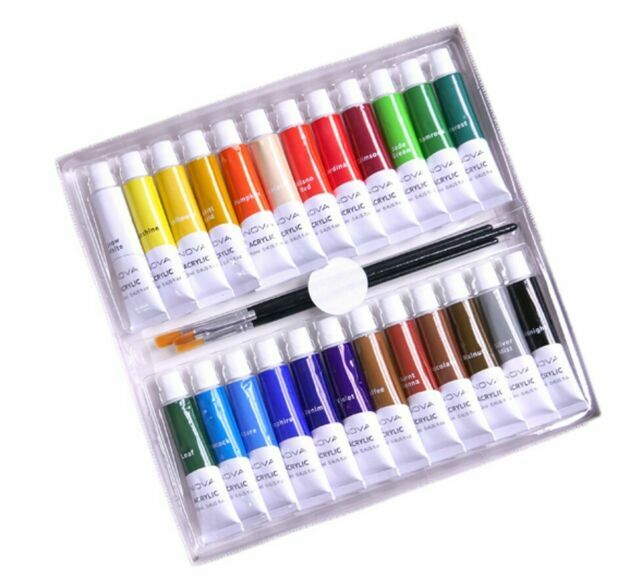 Nova Nvmxm001 Premium Acrylic Paint Tube Set 24 Pieces For Sale Online Ebay