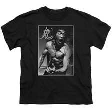 Bruce Lee Kids T-Shirt Rage Portrait Black Tee