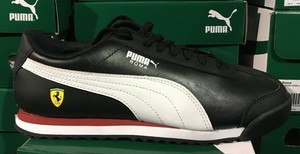 puma roma black leather