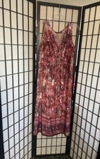 EUC Elementz Woman Paisley Print Maxi Dress size 1X