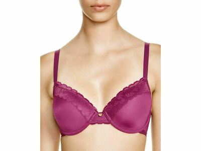Natori 736044 Hidden Glamour Contour Underwire Bra Sz 32D Sugar Plum