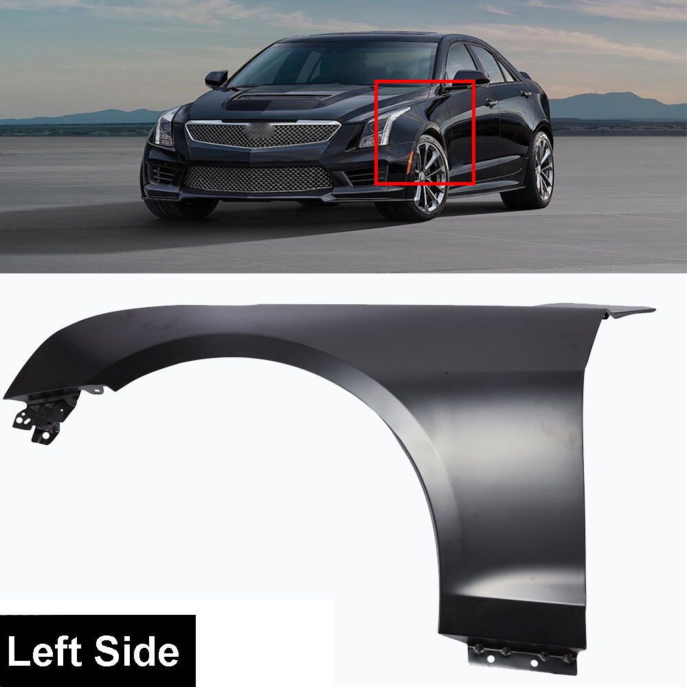 Front Left Driver Side Fender For 2013-2018 Cadillac ATS – Primed Steel Direct Fit (Replaces GM1240380 / 84110677)