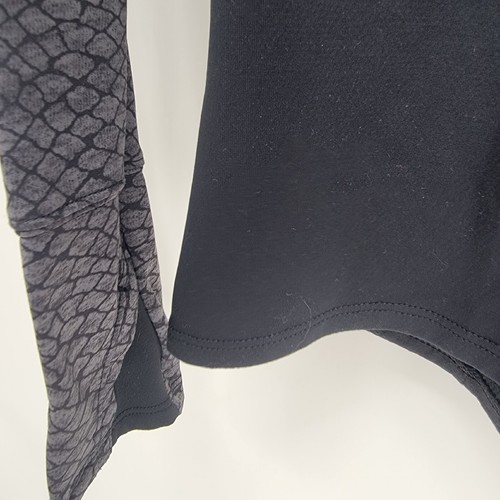 Womens Under Armour Cold Gear Long Sleeve Athletic Top Size M Gray Black - Picture 5 of 9