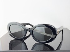 Celine CL40194U Black Frame / Grey Lens Oval Oversized Sunglasses 100 UV