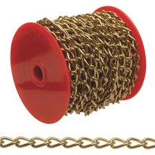  1 -49' Metal Brass Plated 12 Capacity 200 Hobby Craft Twist Chain 0712017