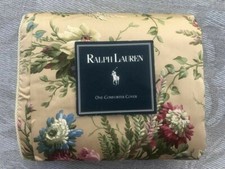Ralph Lauren ADRIANA Floral QUEEN Duvet / Comforter Cover 450 TC Vintage, Rare 