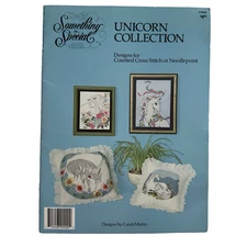 Something Special Unicorn Cross Stitch or Needlepoint Booklet Unicorn Collection
