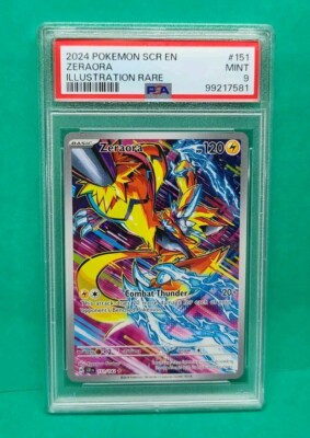 PSA Mint 9 Pokemon 151 Zeraora Out Of 142 Illustration Rare Graded