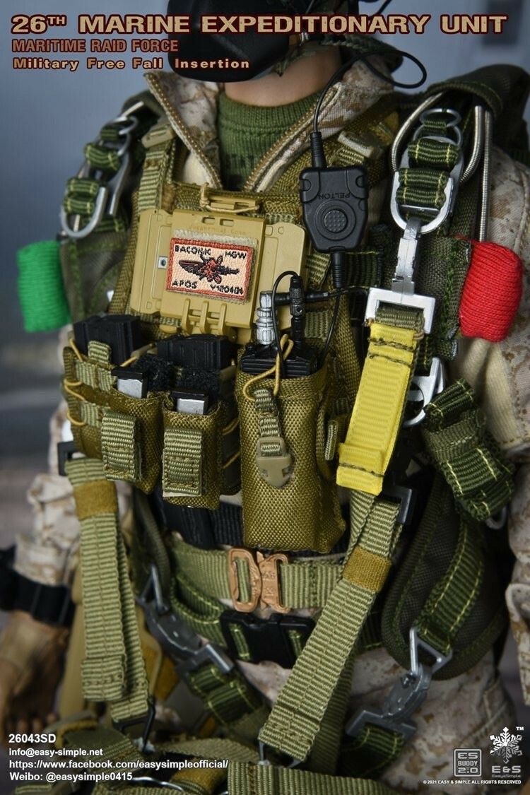 その他 EASYSIMPLE 26043SD MEU MRF MFF Insertion 1/6 Easy&Simple 26043SD 26TH MEU MRF Military Free Fall