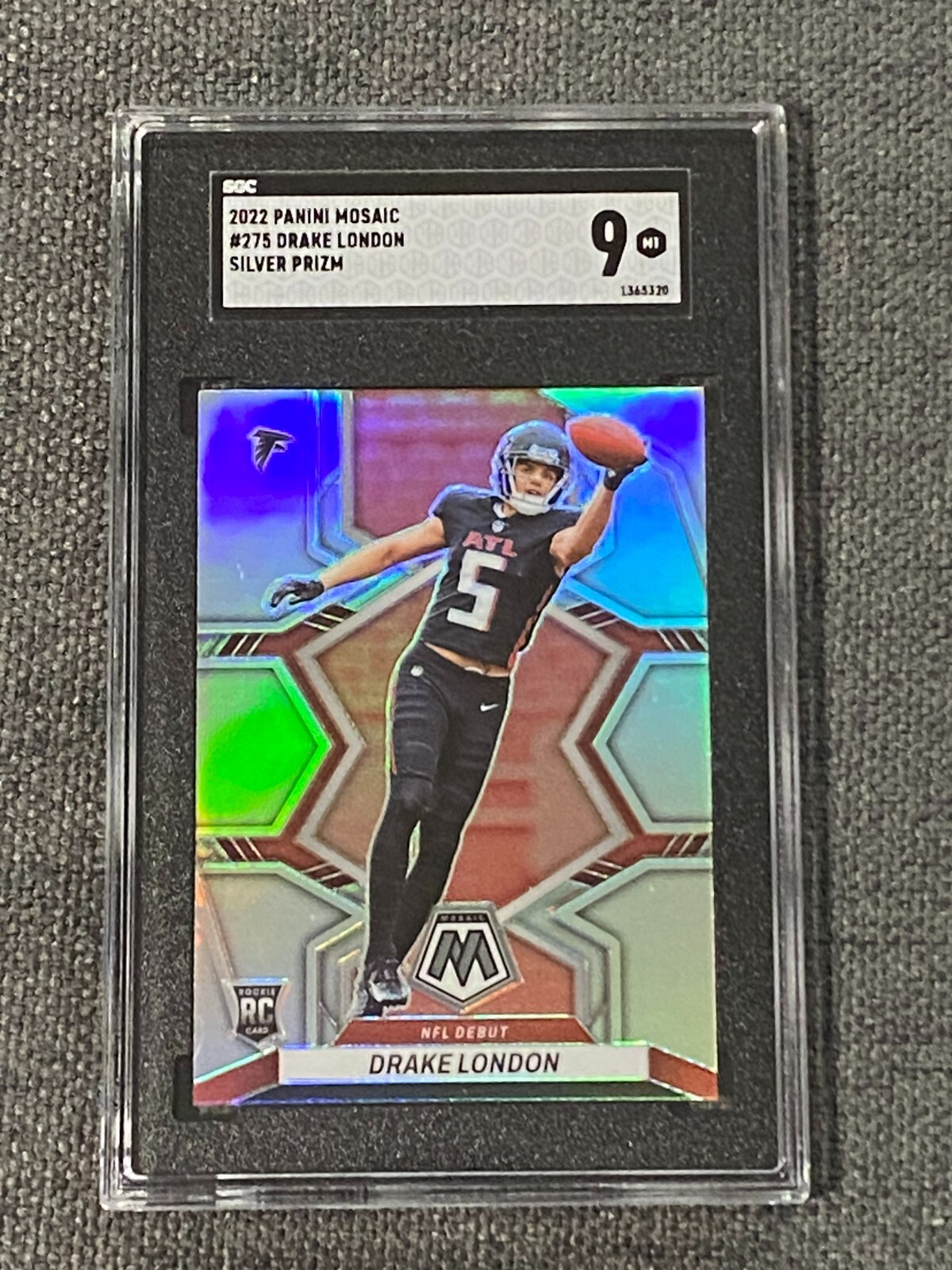 Drake London Panini Black #104 Silver