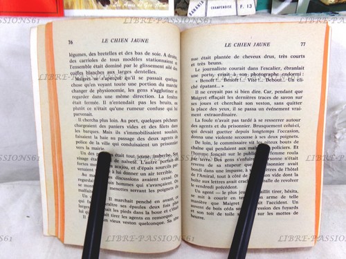 LE CHIEN JAUNE, GEORGES SIMENON, ÉDITIONS LE LIVRE DE POCHE, 1974 - Picture 10 of 14