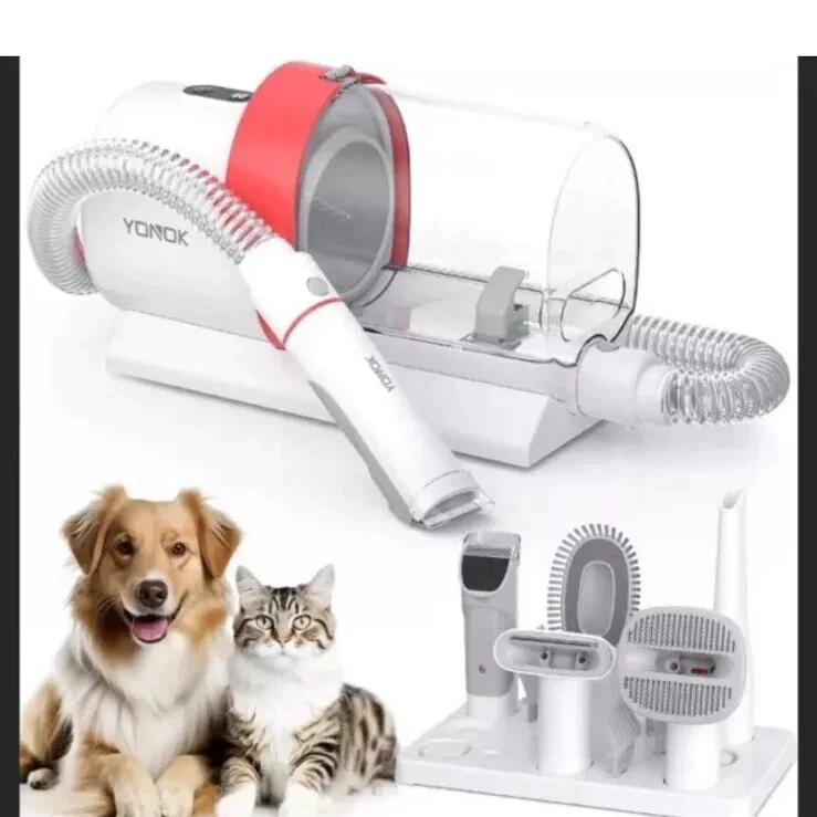 10000Pa Dog & Cat Pet Grooming Kit & Vacuum 2.5L Large Capacity Clipper Tools
