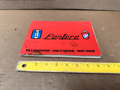 1977 DeTomaso Pantera Manual Collectors Piece Original! 9X6