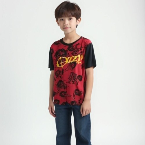 ❤️ rock the house OZZY Kids Red and Black Graphic T-Shirt M