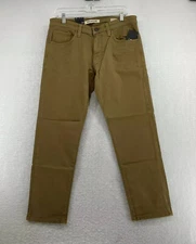 Mavi Jeans Co Mens Jake Mocca Colored Superior Denim Dark Khaki Straight Jeans