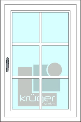 MARKENLOS Fenstersprossen zum Nachrüsten - selbstklebend - 6 Felder - 2 Kreuze