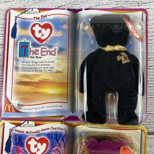 Teenie Beanie Babies McDonald’s Vintage Teddy Toys The End & Millennium 2000 NEW - Picture 2 of 6