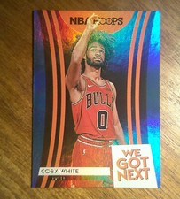 Coby White 2019 Panini Hoops #3 We Got Next Blue Holo CHICAGO BULLS