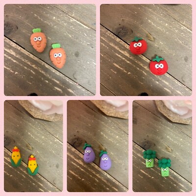 Wear your Veggies Collection Post Earrings (5 veggies to choose)