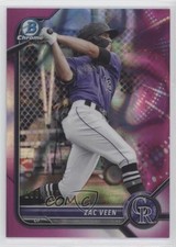 2022 Bowman Chrome Prospects Fuchsia Lava Refractor /199 Zac Veen #BCP-13 0a8t