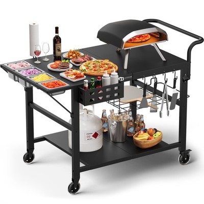 Pizza Oven Table Grill Cart for Blackstone Griddle, Outdoor Pizza