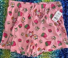 New w Tags STRAWBERRY SHORTCAKE Hybrid Adult XL Short Sleep Pants Drawstring