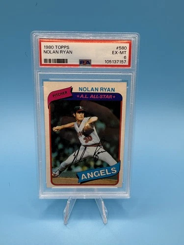 1980 Topps Baseball #580 Nolan Ryan PSA 6 A.L. All-STAR