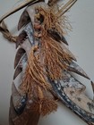 RARE Antique Low East Sepik River Double Hook Figure Pig Hammer 34" × 24" Fiber — photo 7