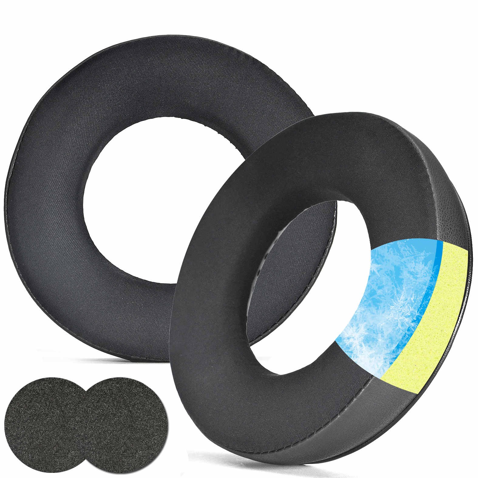 For Beyerdynamic Pro Headphones Ear Pads 1Pair Perfect Fit Black/Grey Color