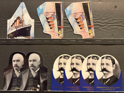 1998 Dart Titanic 9 Die-Cut DC-1 (1)  DC-3 (2)   DC-4 (2)   DC-5 (4)   X258B