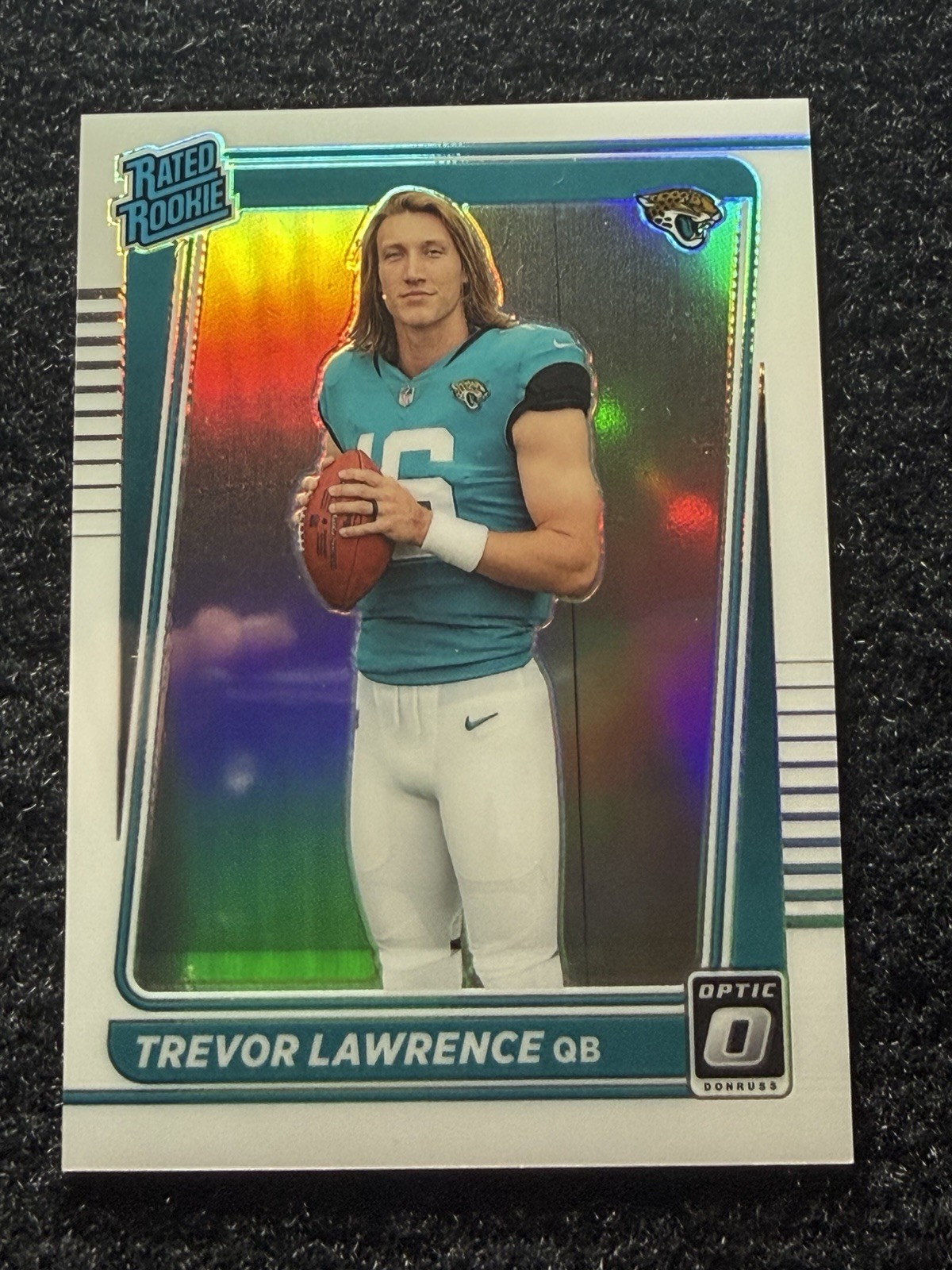 TREVOR LAWRENCE 2021 Panini Donruss Optic Variation Silver HOLO Rookie #201