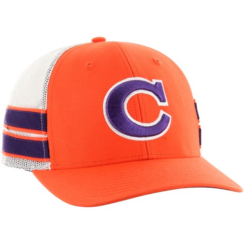 Men's '47 Orange Clemson Tigers Straight Eight Adjustable Trucker Hat - Picture 2 of 4