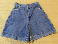 Women's Vtg PS GITANO High Rise 100 Cotton Baggy Mom Shorts Sz 10 28.5 x 6.5 