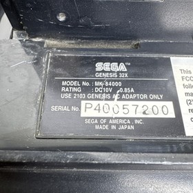 SEGA Genesis 32x Console Only MK-84000 No Cables Cleaned Untested