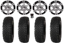 ITP SS212 14" Wheels Machined 30" Roctane ST Tires Polaris Ranger XP 9/1K