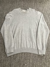 M S Collection Mens Grey Cotton Jumper XXL Crew Neck Light Wear