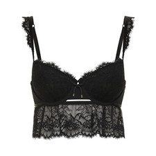 Adored by Adore me The Kayla lightly padded flowy longline bra black