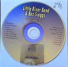 243 LITTLE RIVER BAND BOZ SCAGGS  LEGENDS  KARAOKE CDG LOT LB