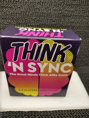 Think 'N Sync Great Minds Think Alike Card Game 3-8 Players Open Box
