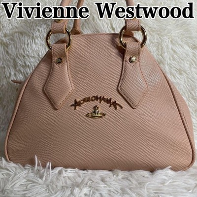 Vivienne Westwood Anglomania Yasmine Pink Leather Handbag #EK ZEA