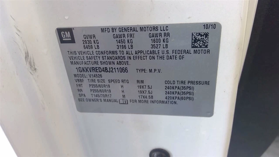 Alternador ID 20838975 compatible con 07-13 ACADIA 1708534 Foto 4 de 4