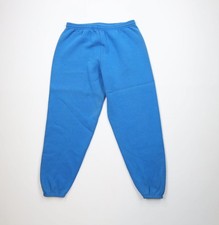 Vintage 90s Streetwear Mens Large Faded Blank Heavyweight Sweatpants Joggers USA