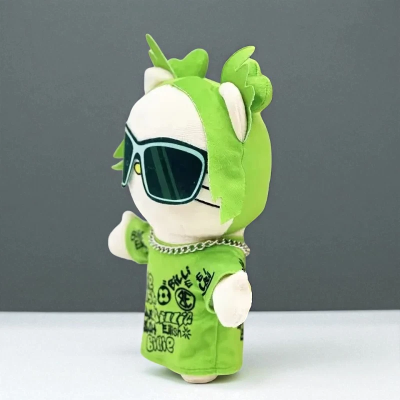 26cm Hello Kitty Billie Eilish Plush Toy, Green Glasses Doll, Gift for Music Fan - Image 2 of 4