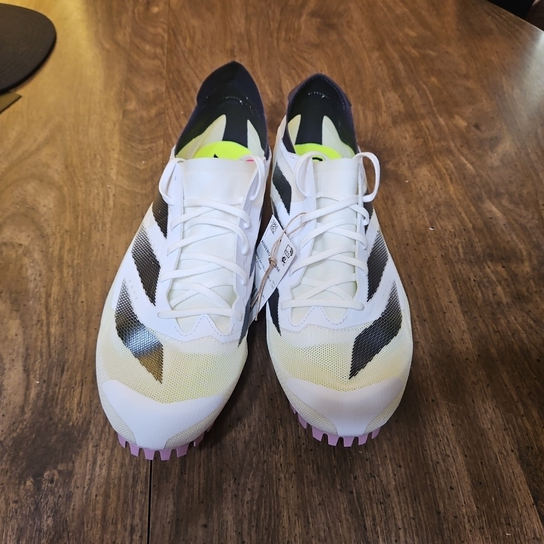 Size 11 Mens- Adidas Adizero Finesse Track Spikes White  display picture 2