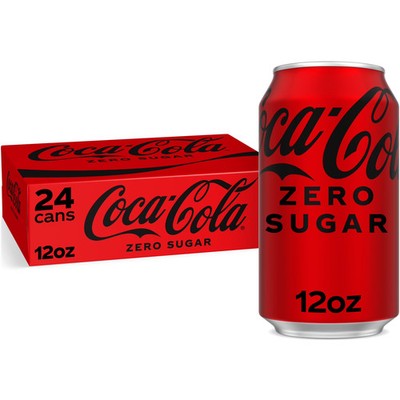 Coca Cola Zero Sugar Soda Pop Cans fl oz Pack