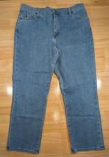 Lee Relaxed Straight Leg Jeans Womens 16 Medium Wash Denim 36x30