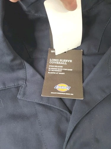 Dickies 3XL Regular Length Long Sleeve Stain Release Dark Blue Coveralls  image 6