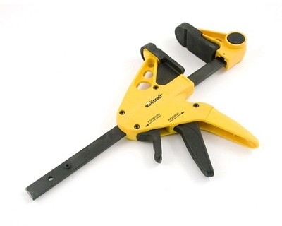 wolfcraft 3447403TV Quick-Jaw One-Hand Bar Clamp and Spreader, 6 6''
