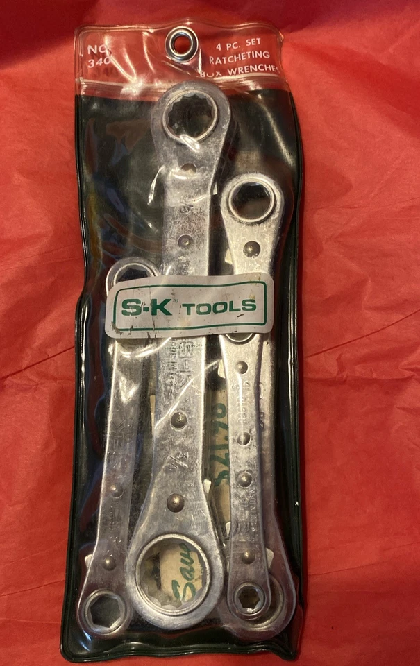SK Tools 4 件套 SAE 1/4 英寸至 3/4 英寸棘轮盒端扳手套装 6 & 12 点美国 — 第 2/4 张图片