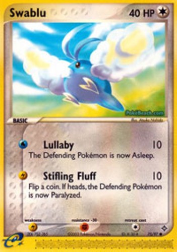 Swablu - 75/97 - Common NM, English Pokemon EX Dragon